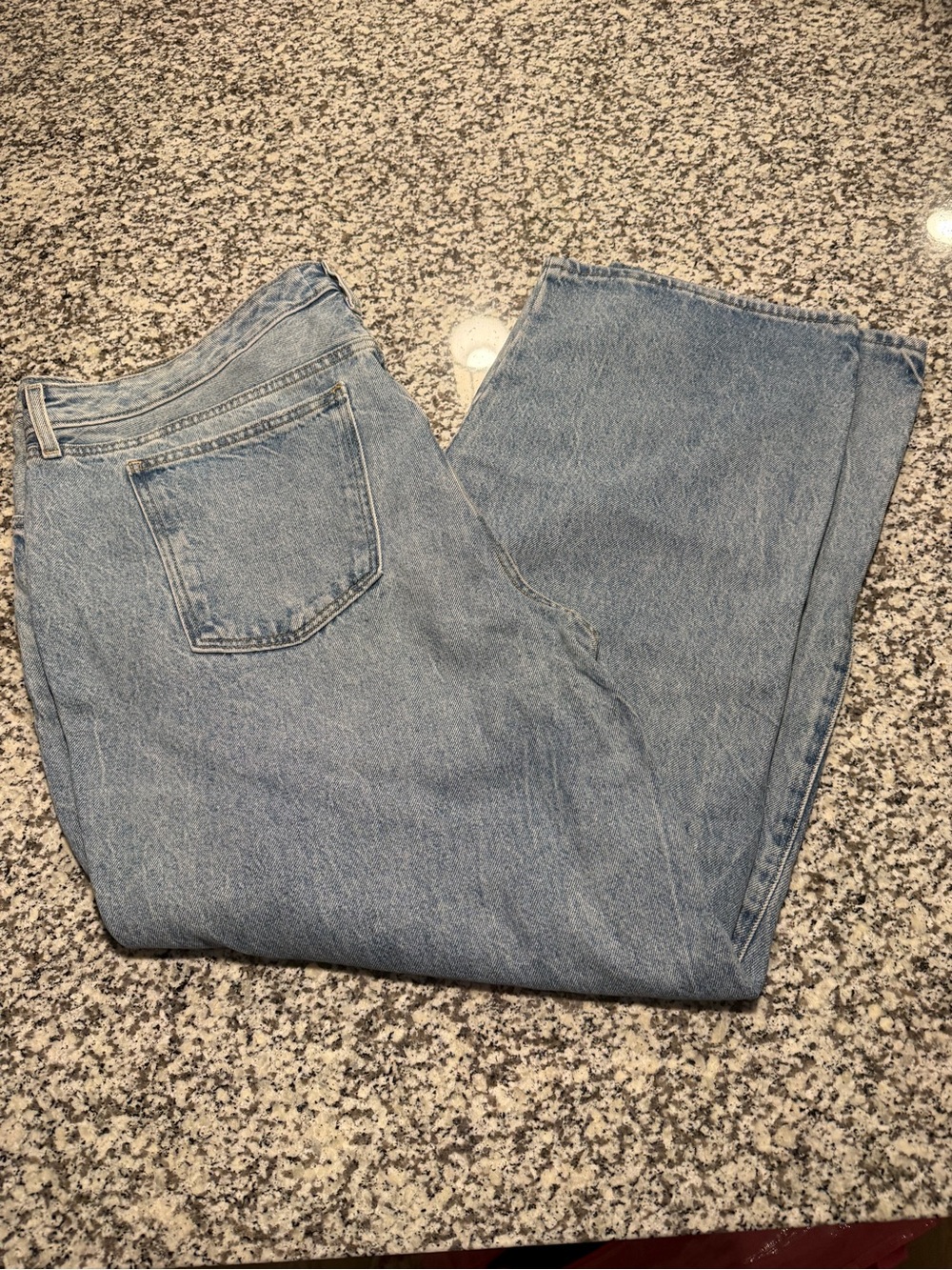 Light Wash High-Rise Distressed Baggy Straight Jeans